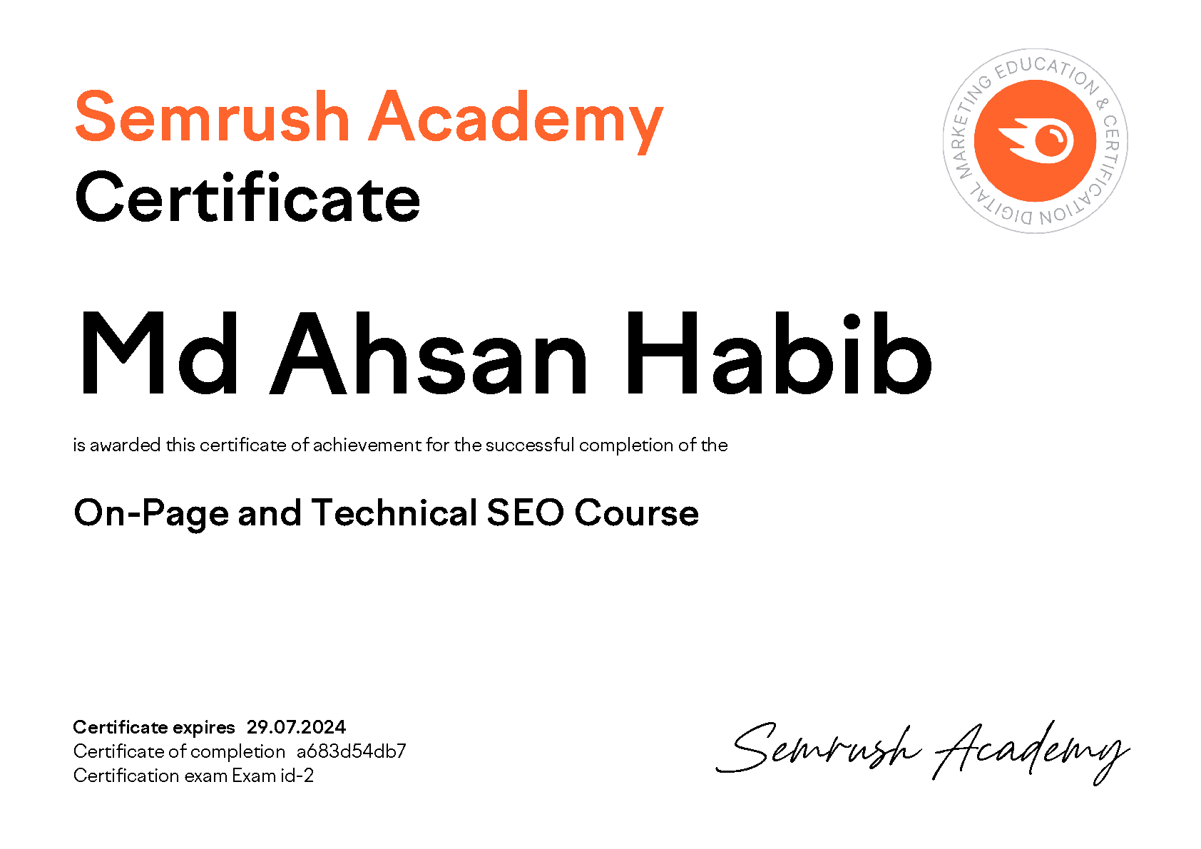 On-Page and Technical SEO Course