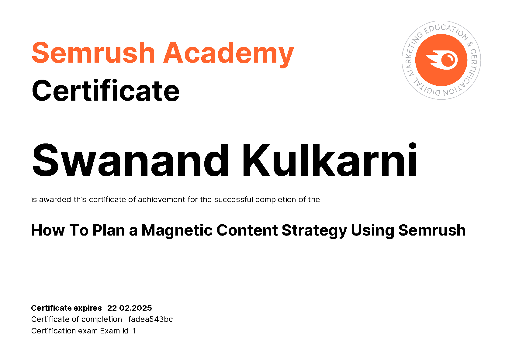 Content creation course for magnetic strategies