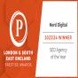 London, England, United Kingdom: Byrån Nerd Digital vinner priset Winner - 2023 SEO Agency of the Year, London and South East