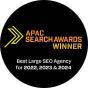 A agência StudioHawk, de London, England, United Kingdom, conquistou o prêmio Winner APAC Search Awards - &#39;Best Large SEO Agency&#39; - 2022, 2023, 2024
