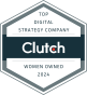 Tampa, Florida, United States agency Inflow wins Clutch Top Digital Strategy Company, Women-Owned. 2024. award