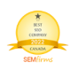 A agência Let's Get Optimized, de Toronto, Ontario, Canada, conquistou o prêmio Best SEO Company in Canada 2024