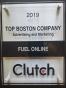 Boston, Massachusetts, United States Agentur Fuel Online gewinnt den Clutch Top Boston Company-Award