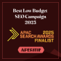 La agencia Aperitif Agency de Melbourne, Victoria, Australia gana el premio Finalist for Best Low Budget SEO Campaign 2025