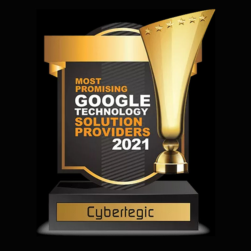 Los Angeles, California, United States Cybertegic, Most Promising Google Technology Solution Provider 2021 ödülünü kazandı