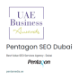 Pentagon SEO uit Dubai, Dubai, United Arab Emirates heeft UAE Business Awards gewonnen