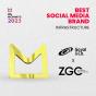 Zero Gravity Communications uit Ahmedabad, Gujarat, India heeft Best Social Media Brand 2023 - Infrastructure gewonnen