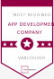 Vancouver, British Columbia, Canada agency NexusWave Technologies Inc. wins Most Reviewed App Development Company award