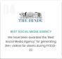 L'agenzia SEO Discovery (22 years in SEO) di India ha vinto il riconoscimento BEST SOCIAL MEDIA AGENCY