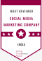 La agencia Hustle Marketers de Sahibzada Ajit Singh Nagar, Punjab, India gana el premio The Manifest Most Reviewed Social Media Marketing Company