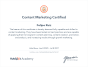 Tampa, Florida, United States Burrow Agency giành được giải thưởng Content Marketing Certificate