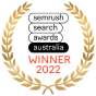 Melbourne, Victoria, Australia Agentur Clearwater Agency gewinnt den 2022 SEMRush Search Awards - "Online Presence Breakthrough"-Award