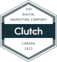 Toronto, Ontario, Canada agency Search Engine People wins Top Digital Marketing Company Canada 2023 - Clutch award