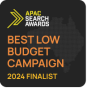 Brisbane, Queensland, Australia Agentur Rise SEO gewinnt den Best Low Budget Campaign - 2024 FInalist-Award