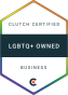 La agencia Clicta Digital Agency de Denver, Colorado, United States gana el premio Clutch Certified LGBTQ+ Owned Business