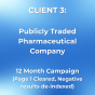 Williamsburg, Virginia, United States agency TheBestReputation helped Publicly Traded Pharmaceutical Company - 12 Month Campaign (Page 1 Cleared) grow their business with SEO and digital marketing