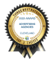 Cleveland, Ohio, United States Agentur Avalanche Advertising gewinnt den Three Best Rated-Award