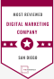 San Diego, California, United States 营销公司 Ignite Visibility (Sponsor) 获得了 Manifest Top Digital Marketing Company 奖项