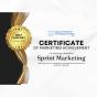 Dubai, Dubai, United Arab Emirates agency Sprint Marketing wins Marketing Achievement Certificate award