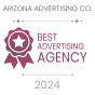A agência Arizona Advertising Co., de Phoenix, Arizona, United States, conquistou o prêmio 2024 Best Advertising Agency