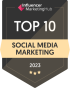 Atlanta, Georgia, United States agency Sociallyin - Social Media Agency wins Influencer MarketingHub - Top 10 Social Media MArketing - 2023 award