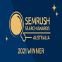 Melbourne, Victoria, Australia agency A.P. Web Solutions wins SEMrush Search Awards 2021 Winner award