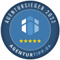 Bremen, Bremen, Germany Agentur HECHT INS GEFECHT gewinnt den Wir sind auf Platz 12 der besten deutschen Agenturen 2022-Award