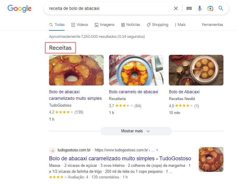 o que são e como implementar 2 screenshot de schema de receitas