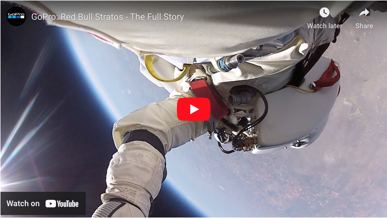 "GoPro: Red Bull Stratos -The Full Story" YouTube video