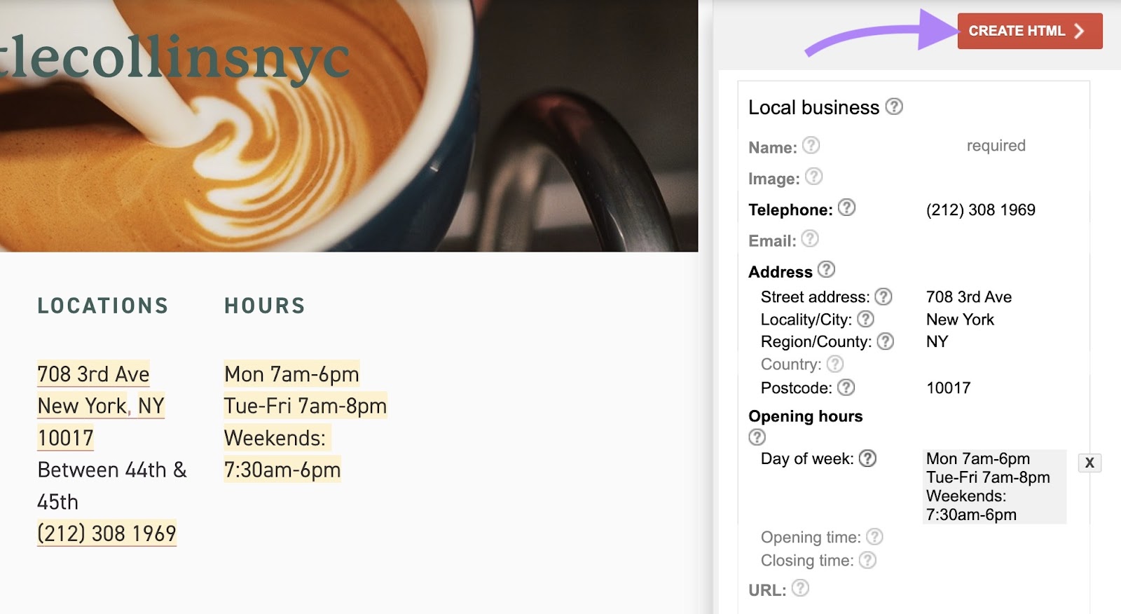 Implementing Structured Data and Schema Markup for Cafés