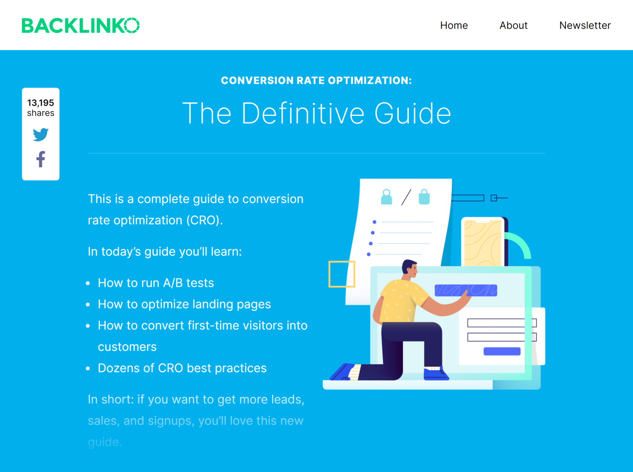 Backlinko: Conversion Rate Pptimization – The Definitive Guide