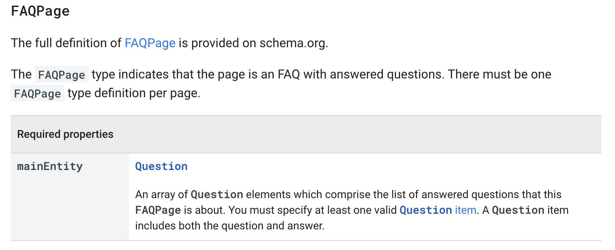 faq page