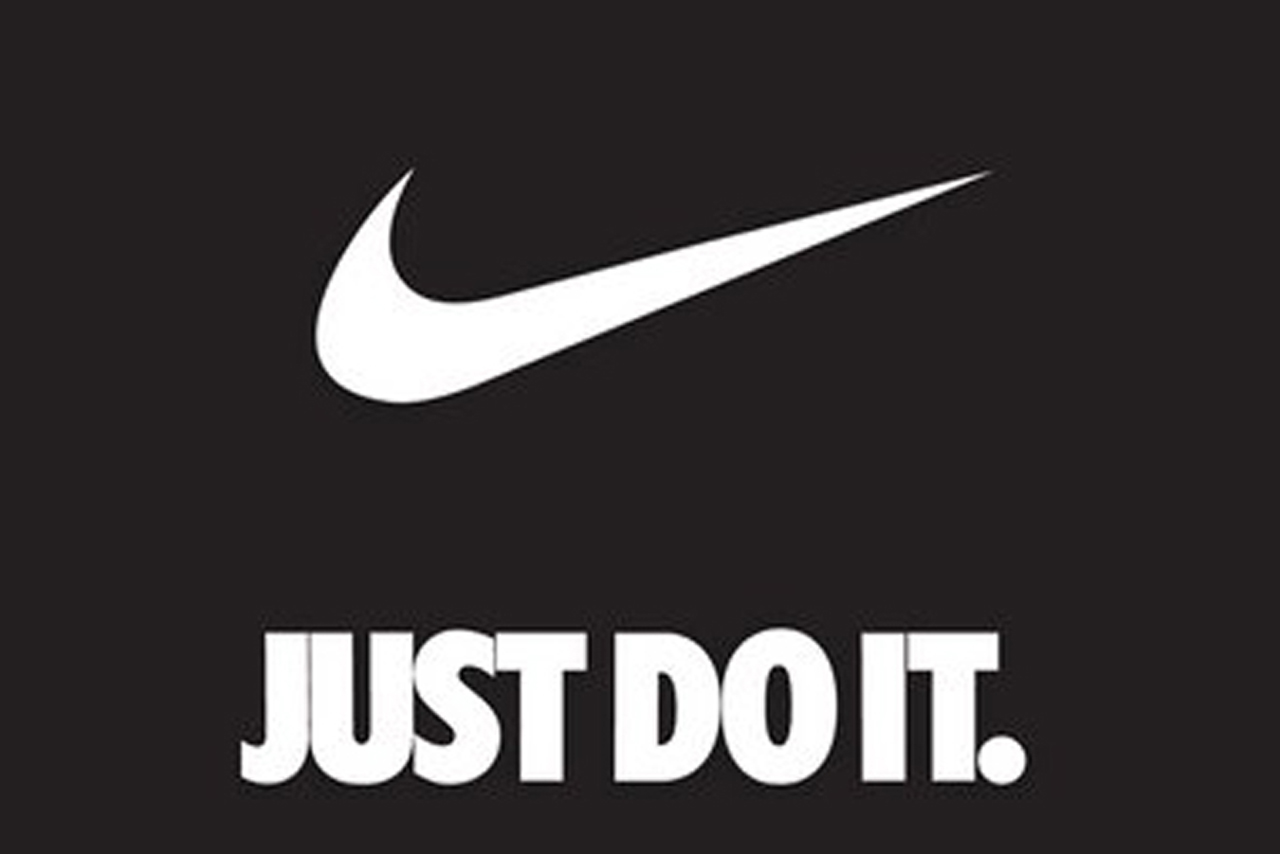 Nike's logo and “Just Do It” tagline