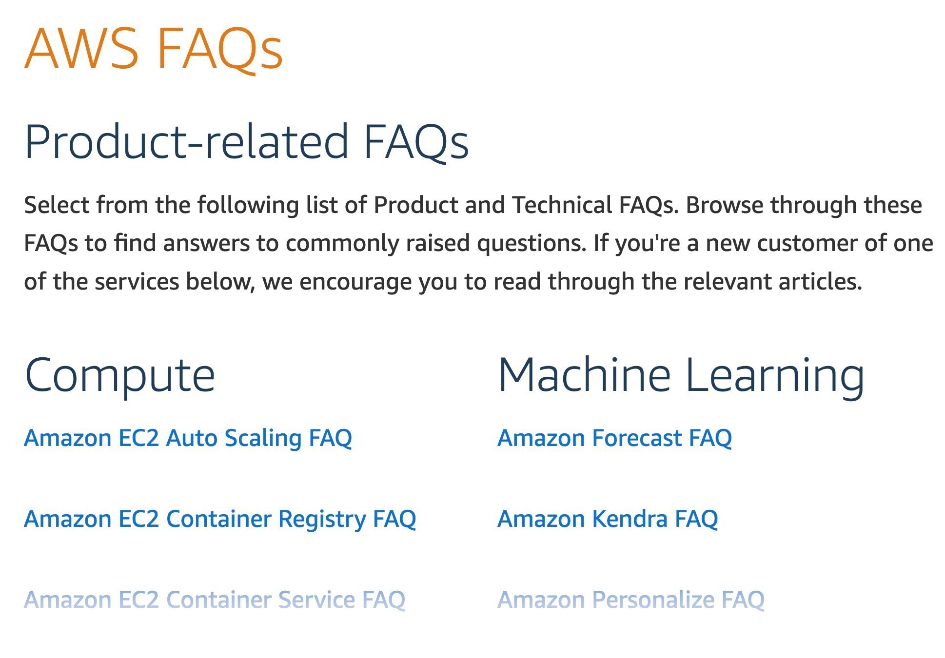 aws faqs