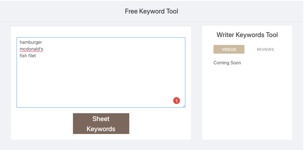 keyword sheeter keyword research