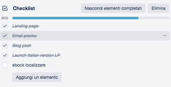 Le checklist di Trello