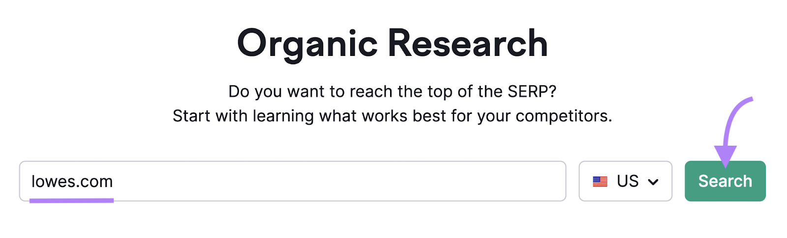 Organic Research tool