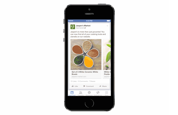 Fasebook Ads: il Carosello