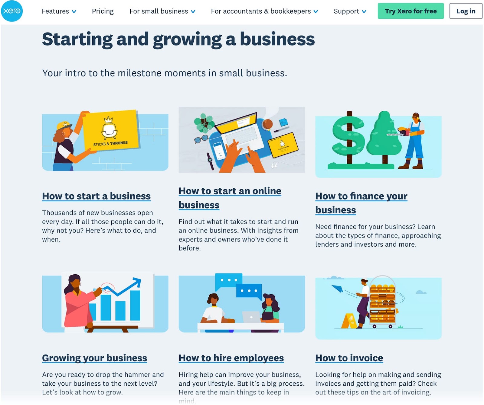 Xero webpage conception  offering guides connected  however  to commencement  a business, commencement  an online one, oregon  concern   your business.