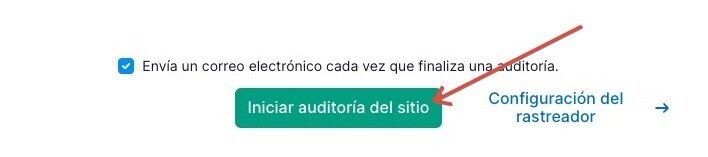 Iniciar auditoría del sitio