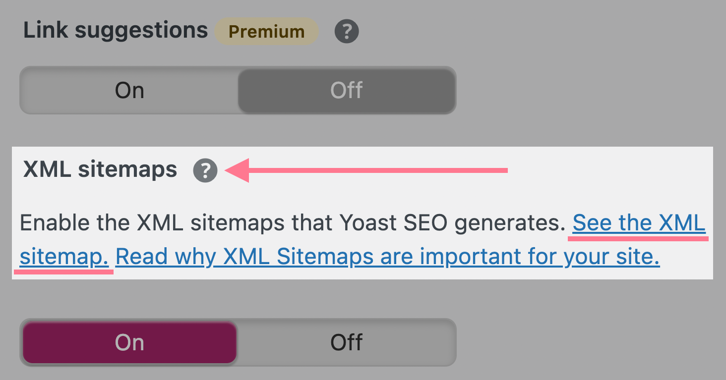 lien vers le sitemap avec yoast