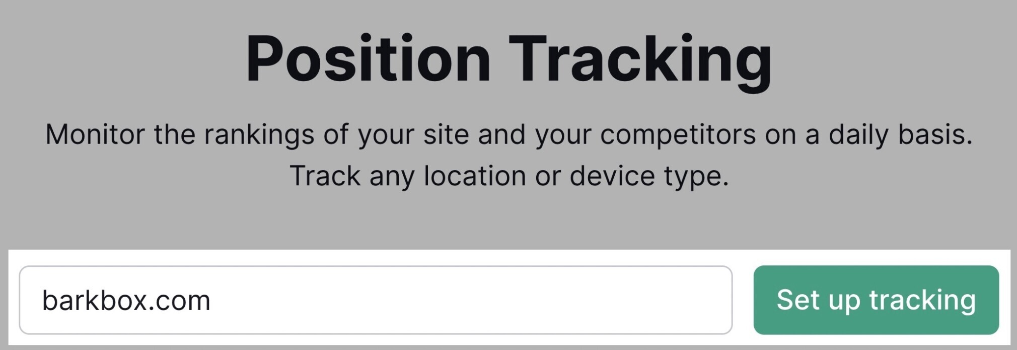 position tracking tool