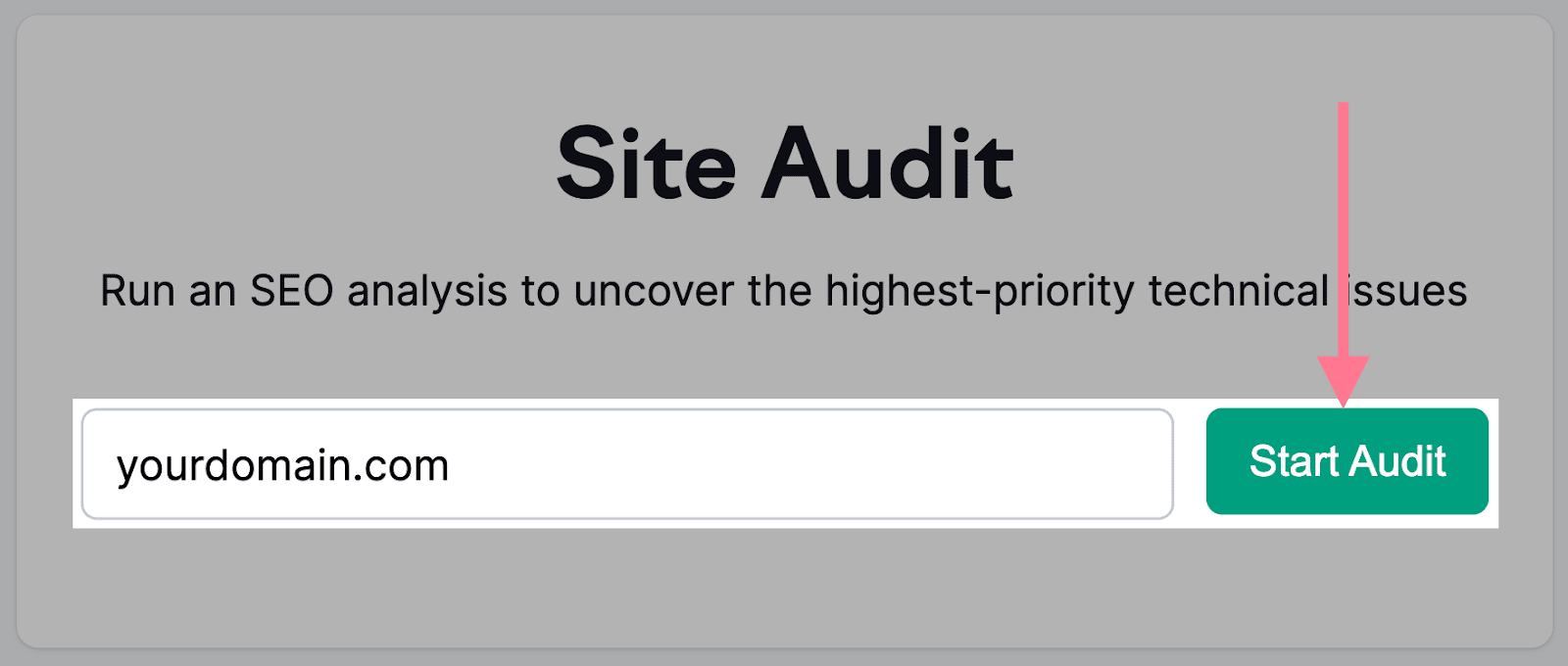site audit tool