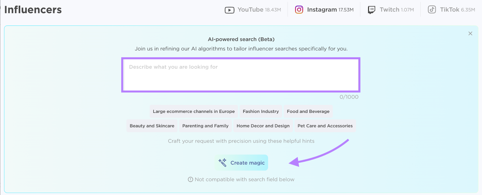 Influencer Analytics AI