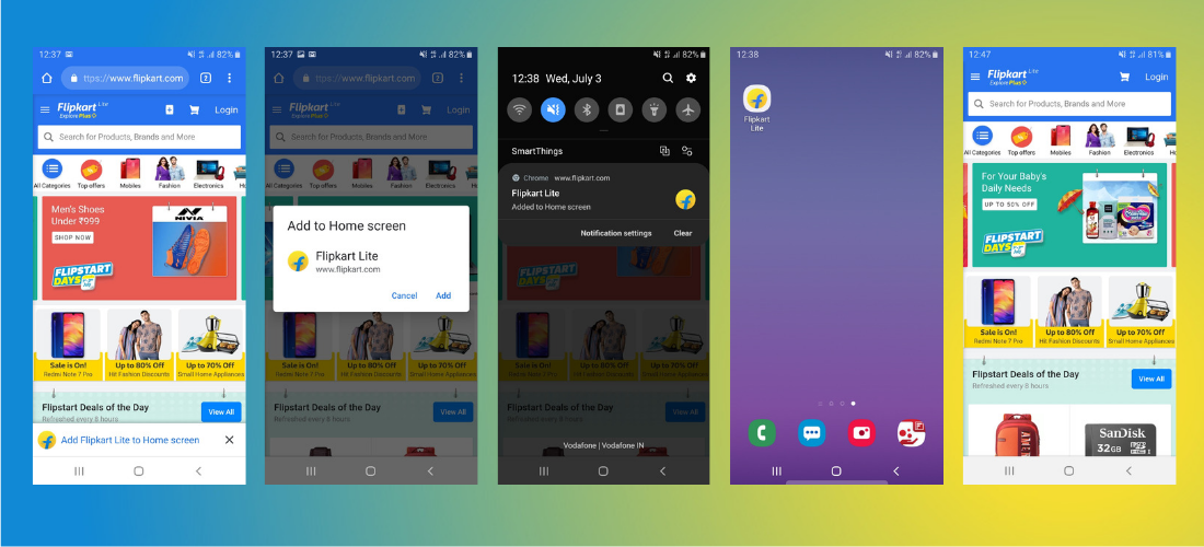 Flipkart PWA