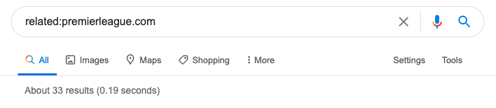 संबंधित खोज ऑपरेटर के साथ संबंधित सामग्री खोजना