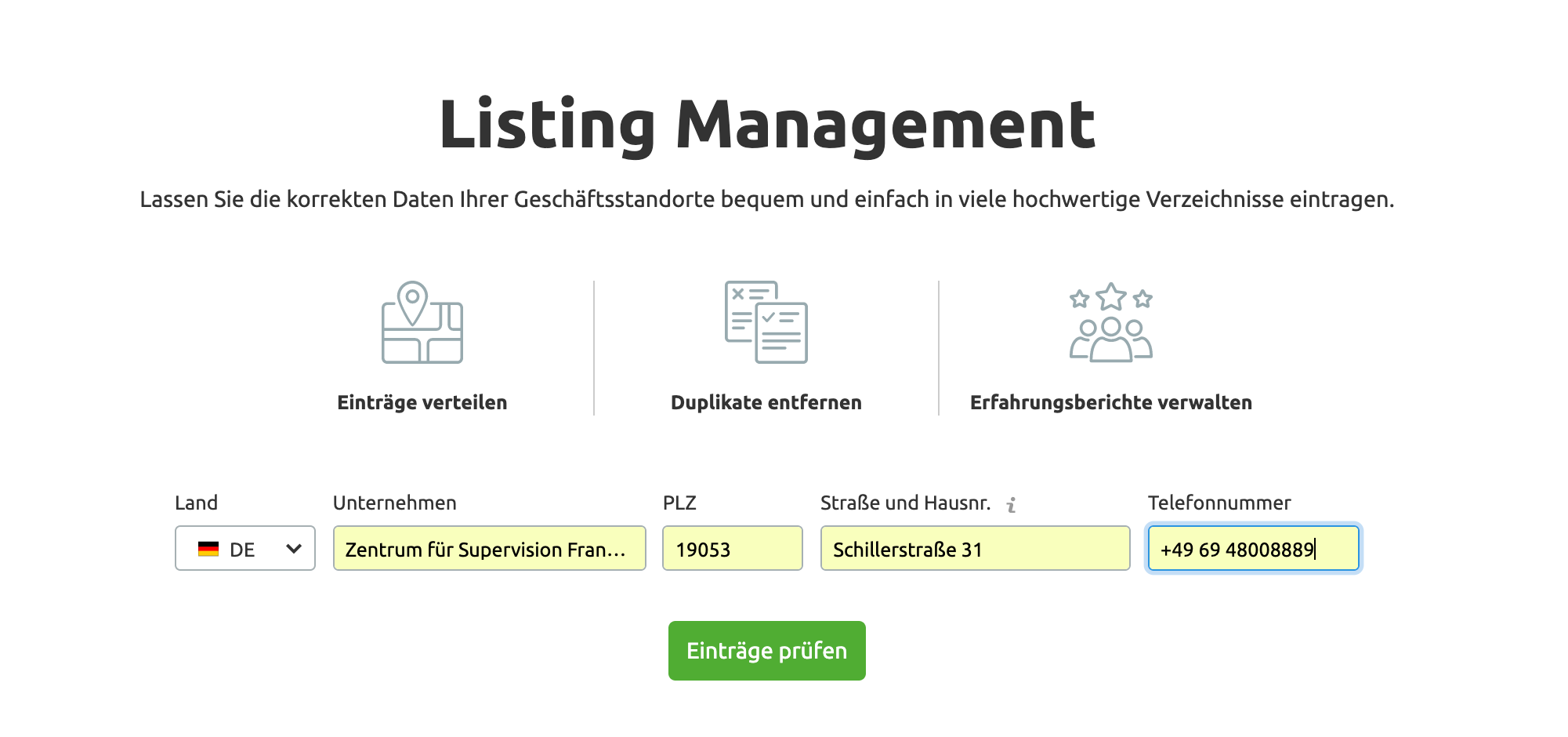 Listing Management Tool