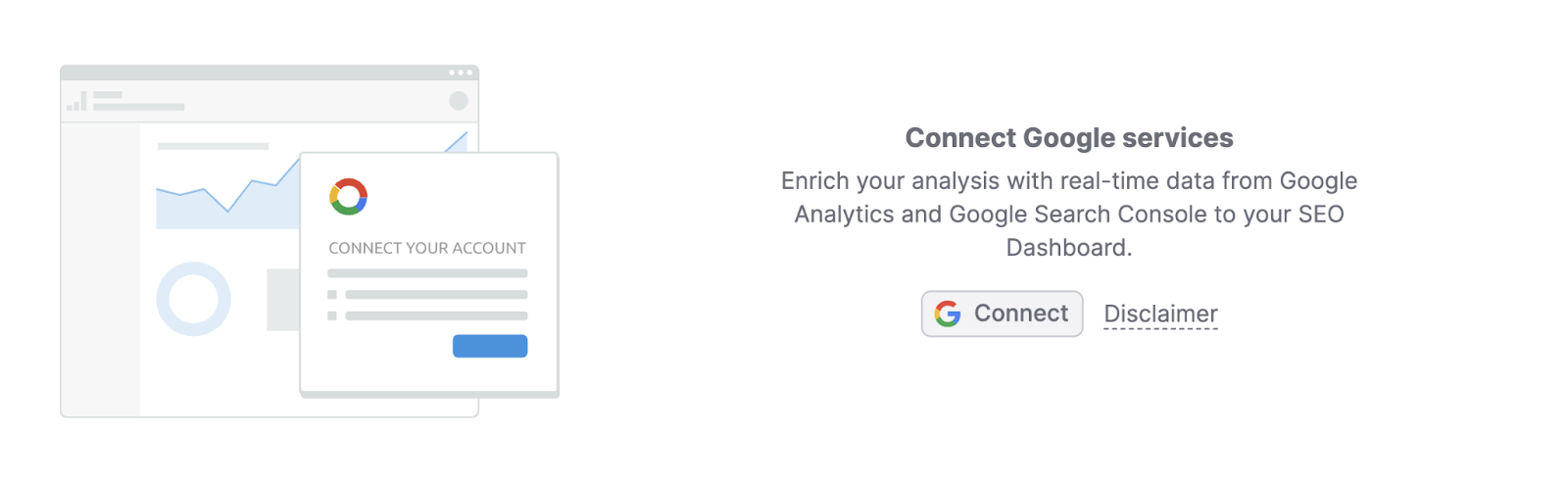Connect Google Analytics account to Semrush