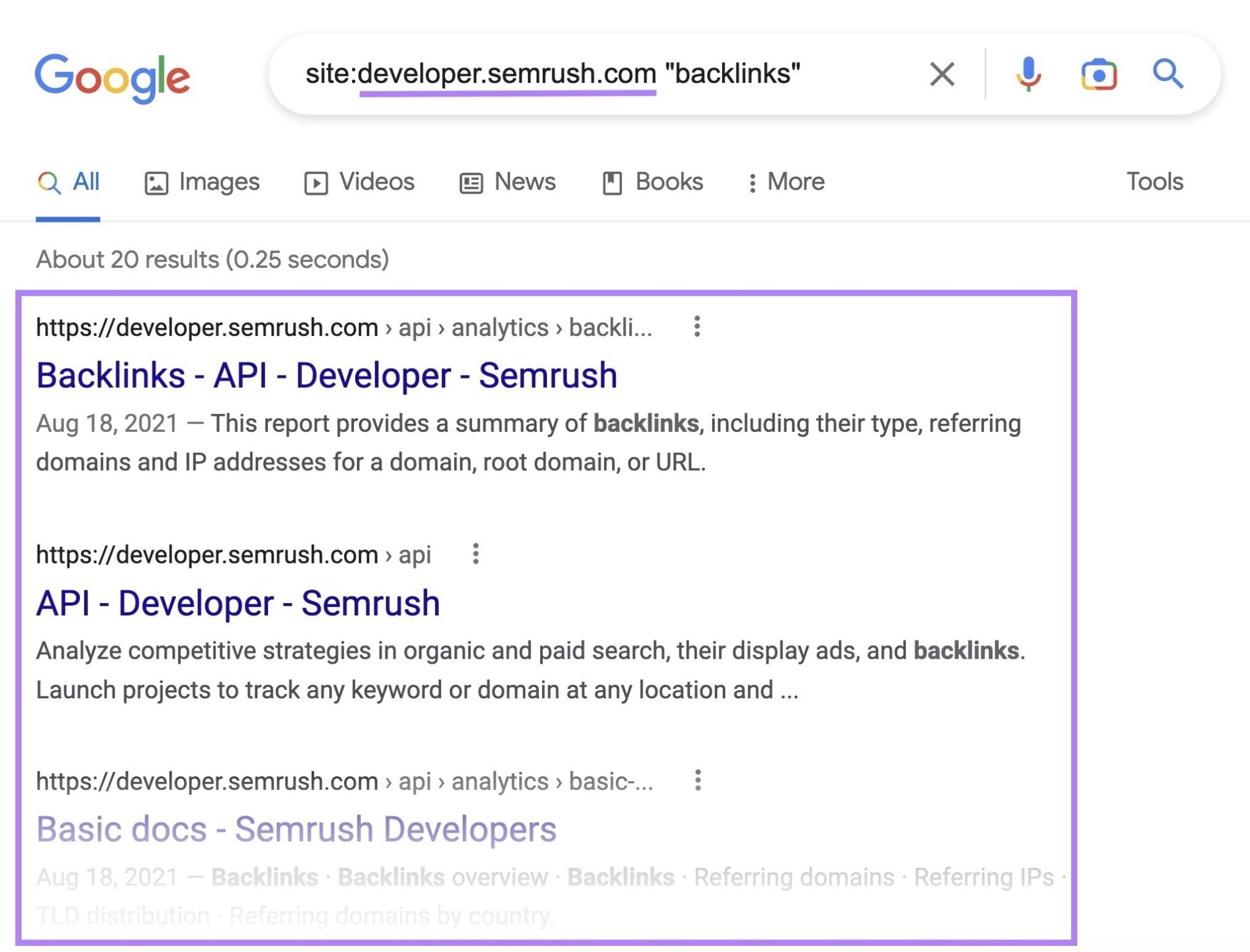 developer subdomain search