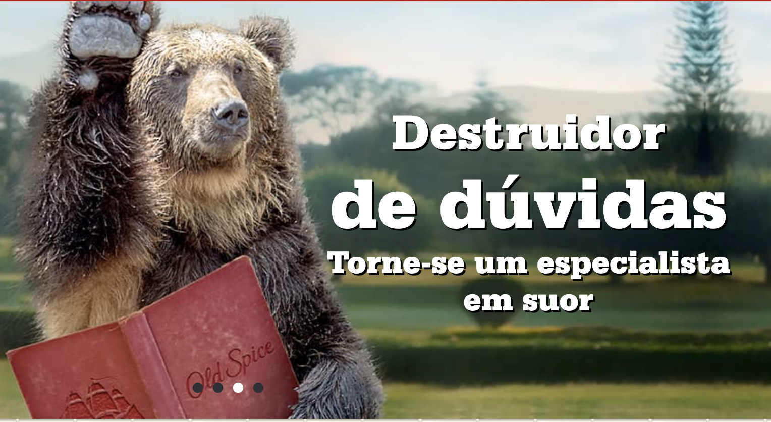 exemplo tom humorístico - Old Spice